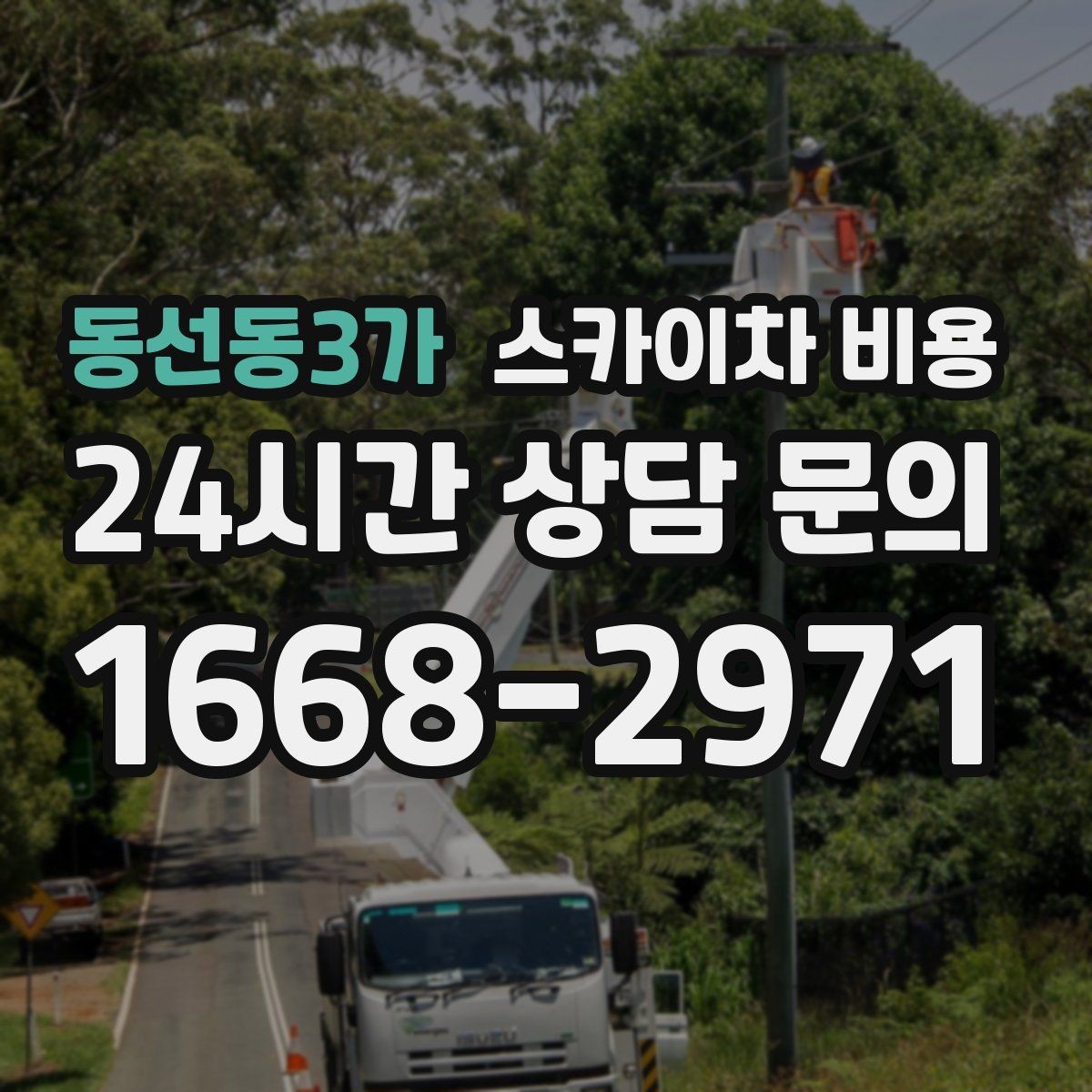동선동3가 스카이차 비용 건물명·층수·작업 위치를 같이 보내세요