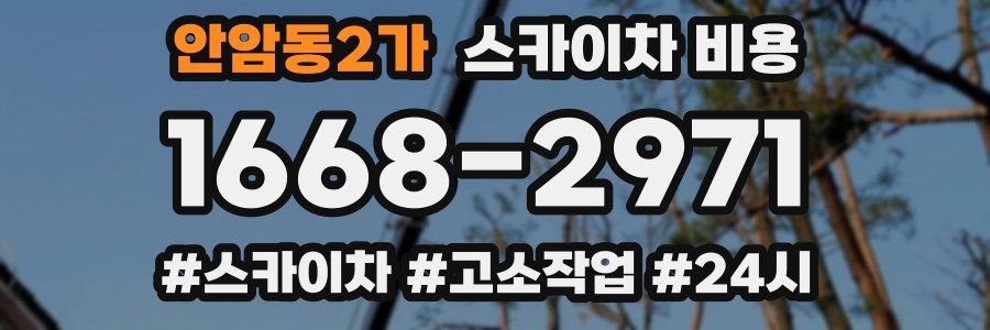 안암동2가 스카이차 비용
