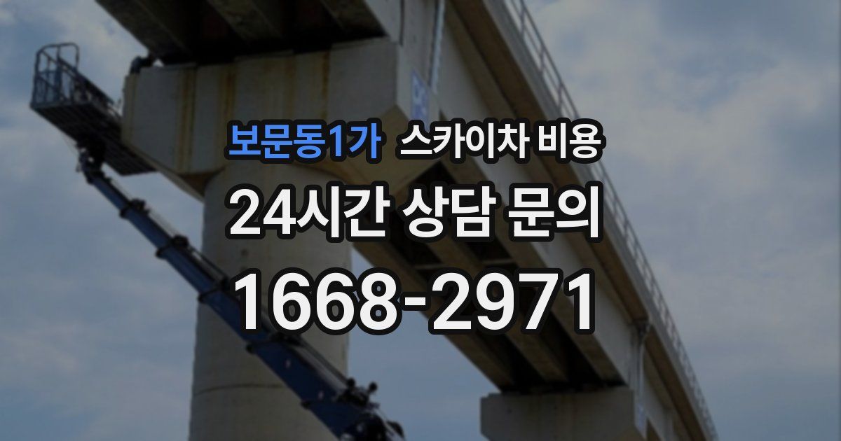 보문동1가 스카이차 비용