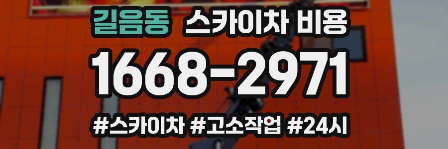 길음동 스카이차 비용