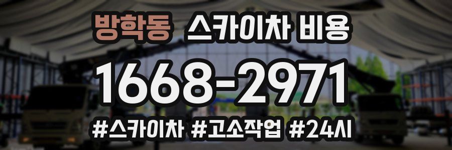 방학동 스카이차 비용