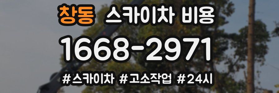 창동 스카이차 비용