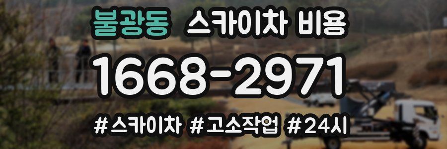 불광동 스카이차 비용