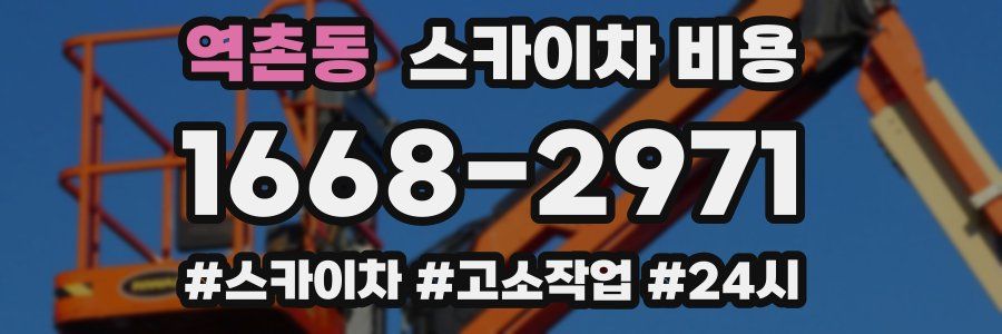 역촌동 스카이차 비용