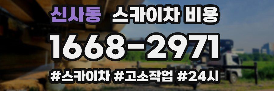 신사동 스카이차 비용