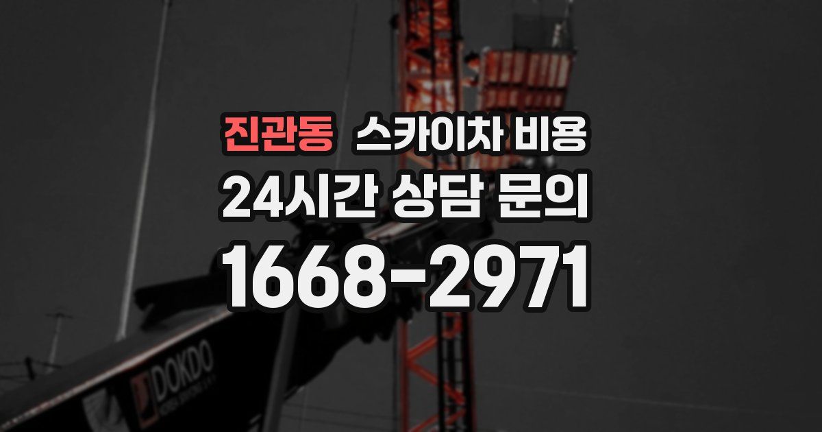 진관동 스카이차 비용