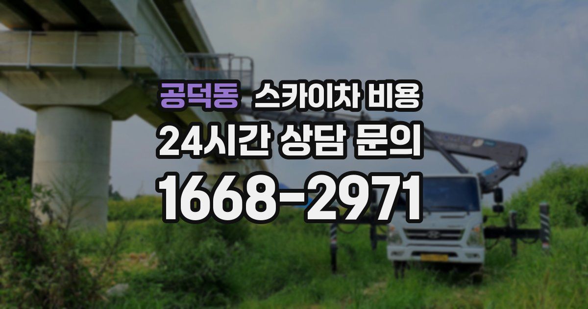 공덕동 스카이차 비용