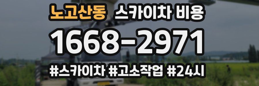 노고산동 스카이차 비용