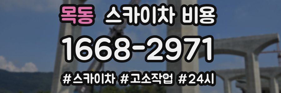 목동 스카이차 비용