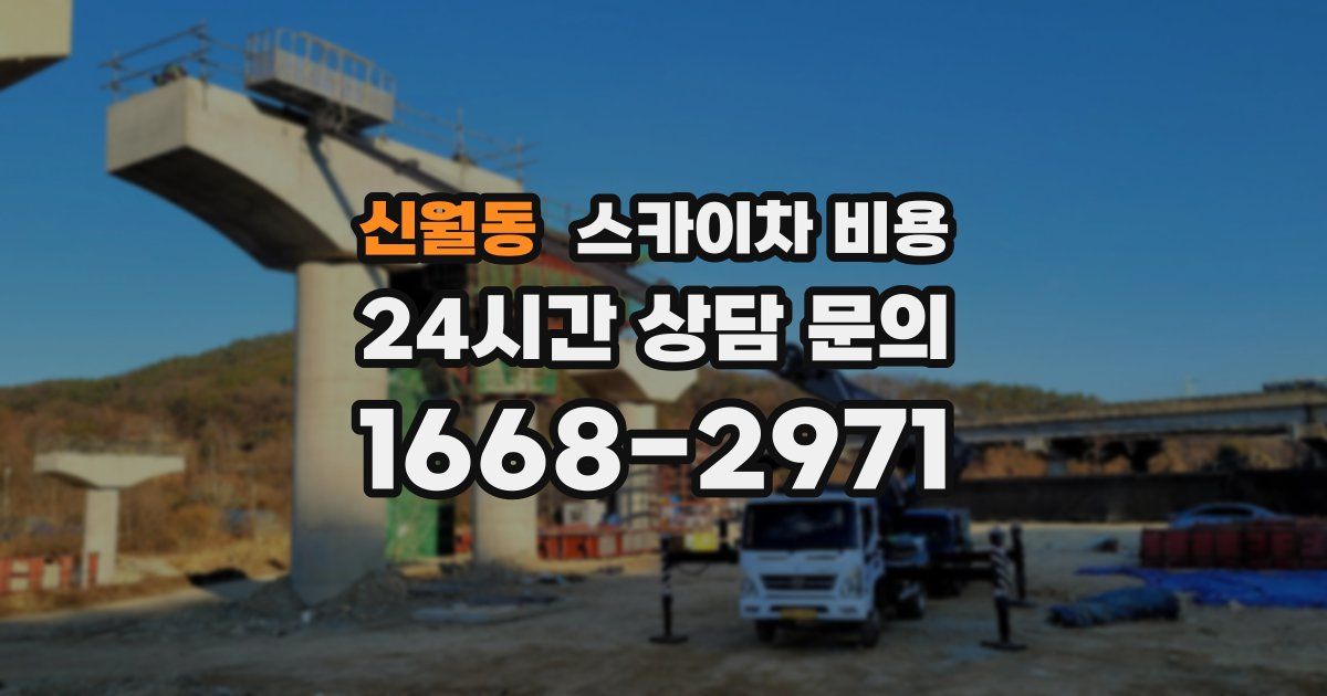 신월동 스카이차 비용