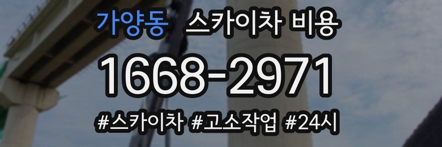 가양동 스카이차 비용