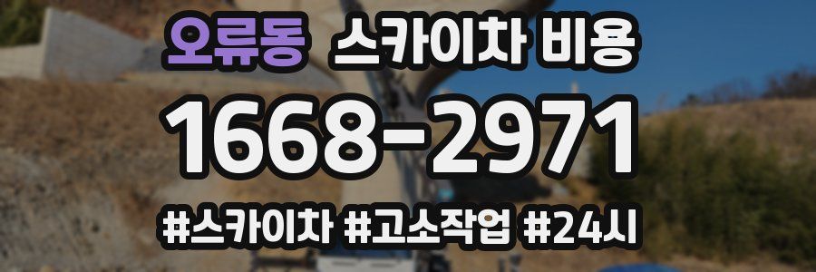 오류동 스카이차 비용