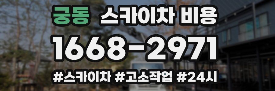 궁동 스카이차 비용