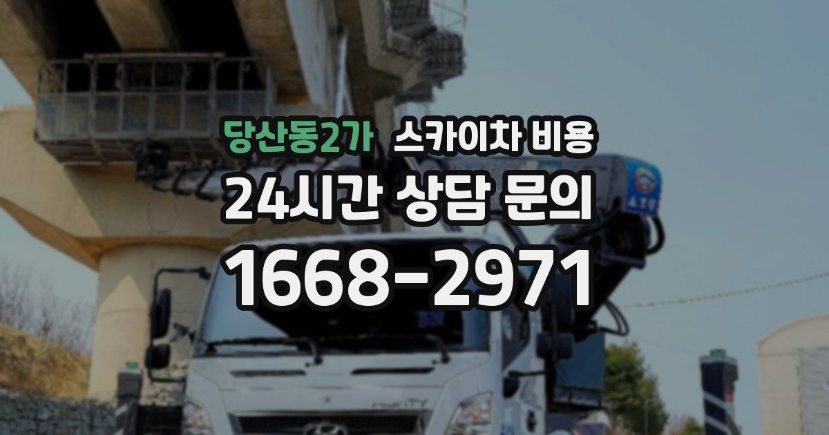 당산동2가 스카이차 비용