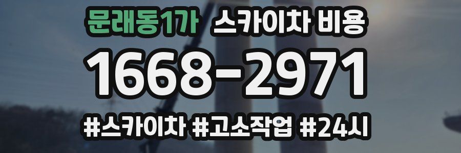 문래동1가 스카이차 비용