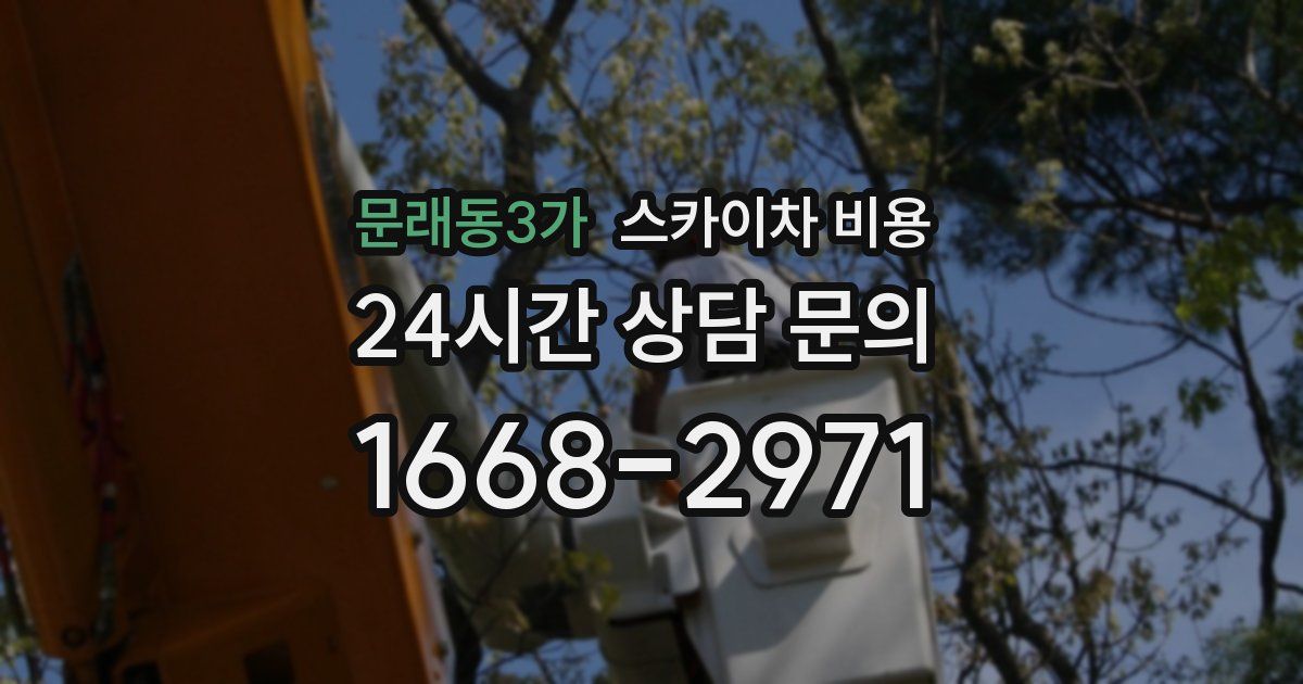 문래동3가 스카이차 비용