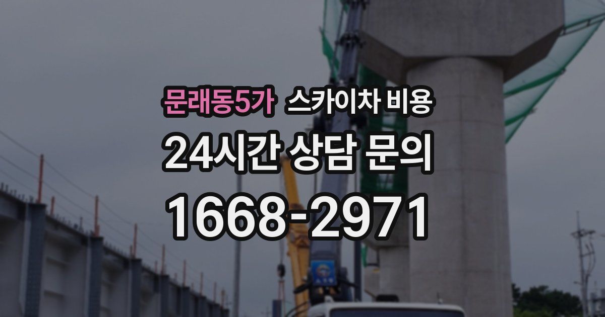 문래동5가 스카이차 비용