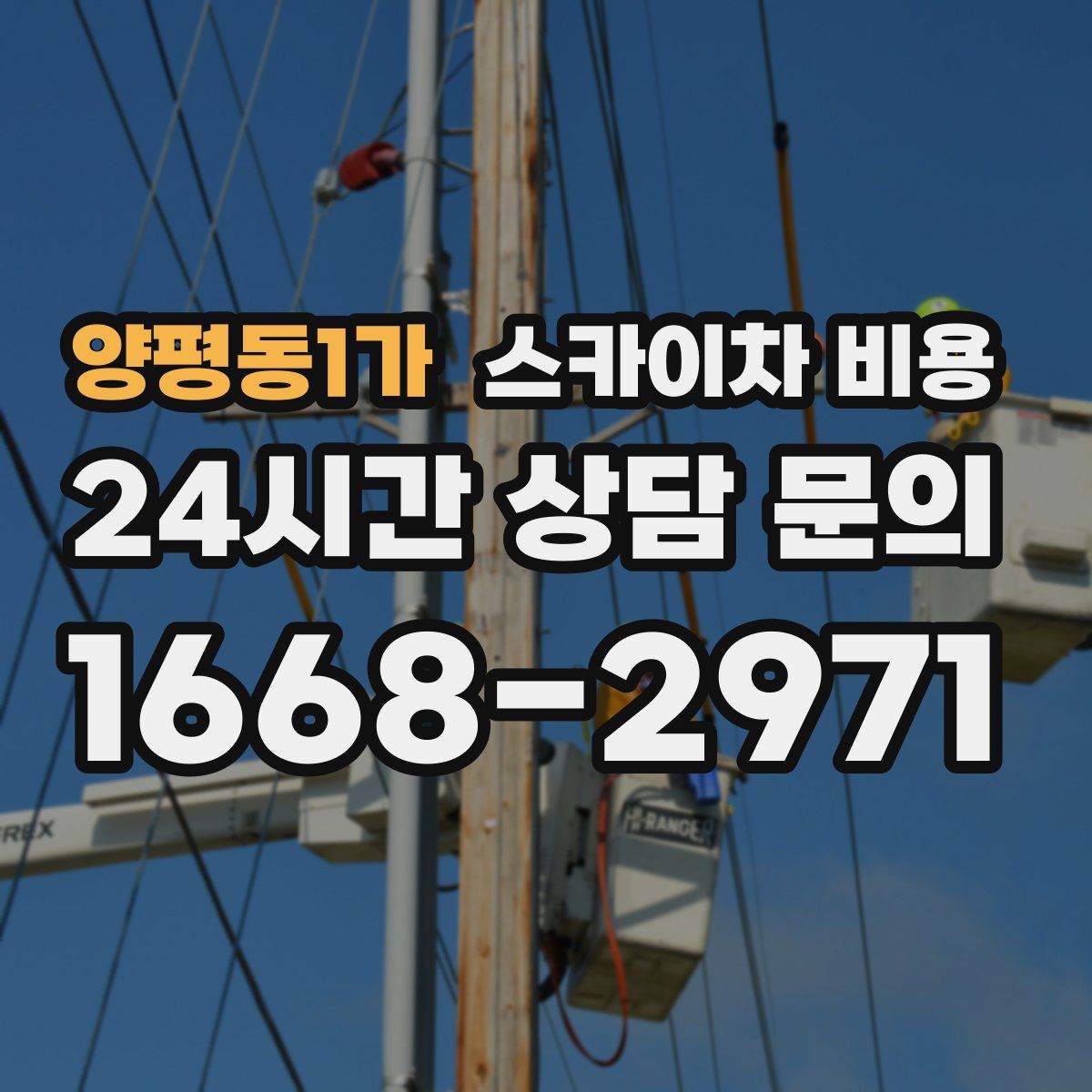 양평동1가 스카이차 비용