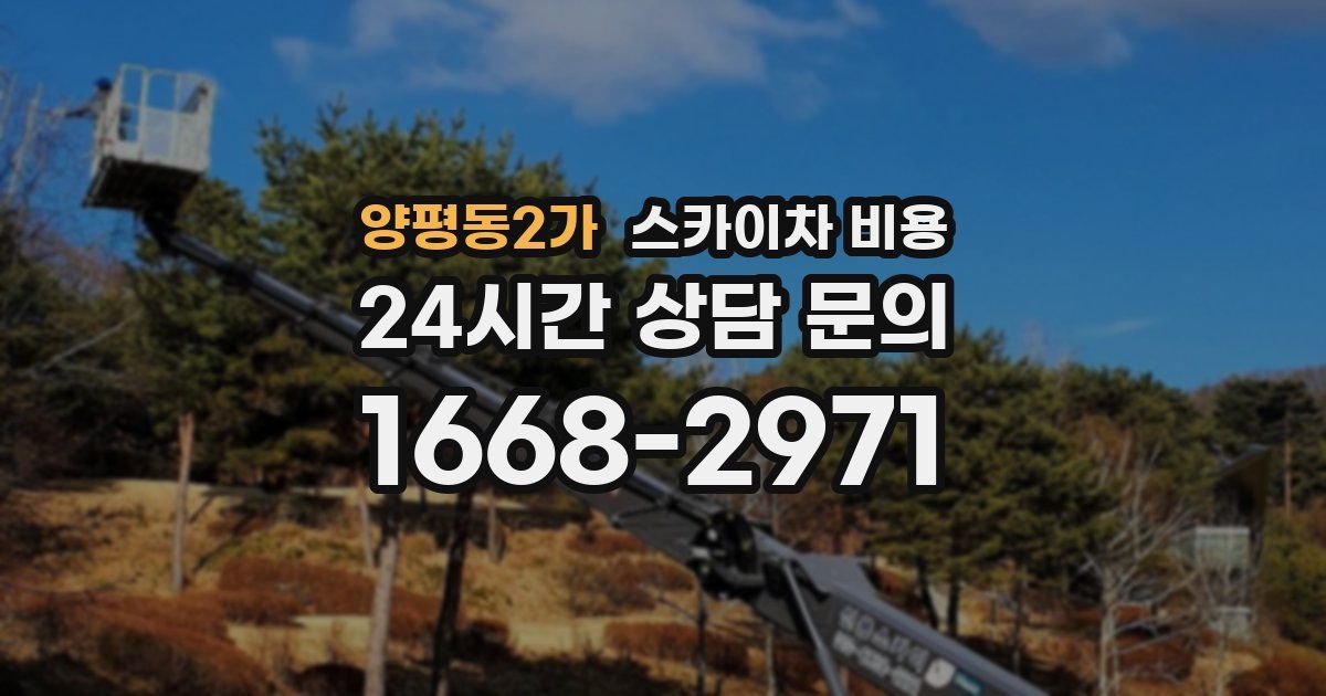 양평동2가 스카이차 비용