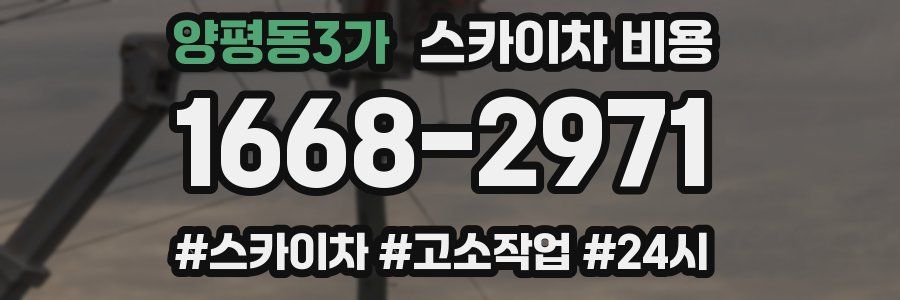 양평동3가 스카이차 비용