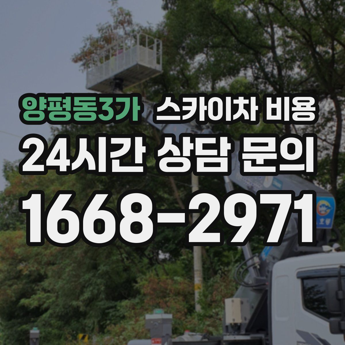 양평동3가 스카이차 비용