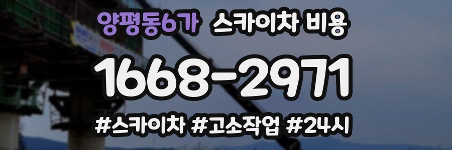 양평동6가 스카이차 비용