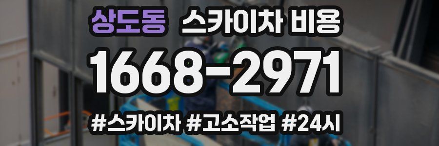 상도동 스카이차 비용