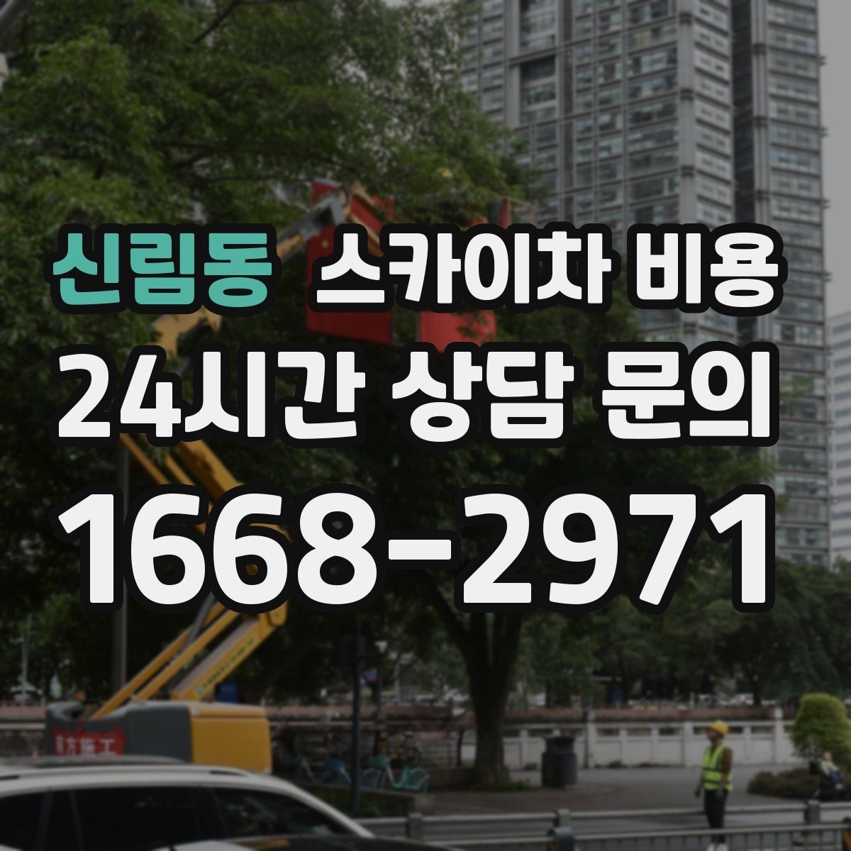 신림동 스카이차 비용