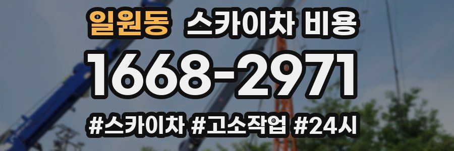 일원동 스카이차 비용
