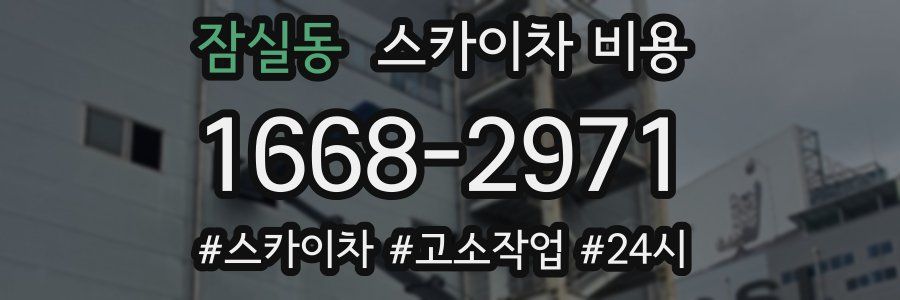 잠실동 스카이차 비용