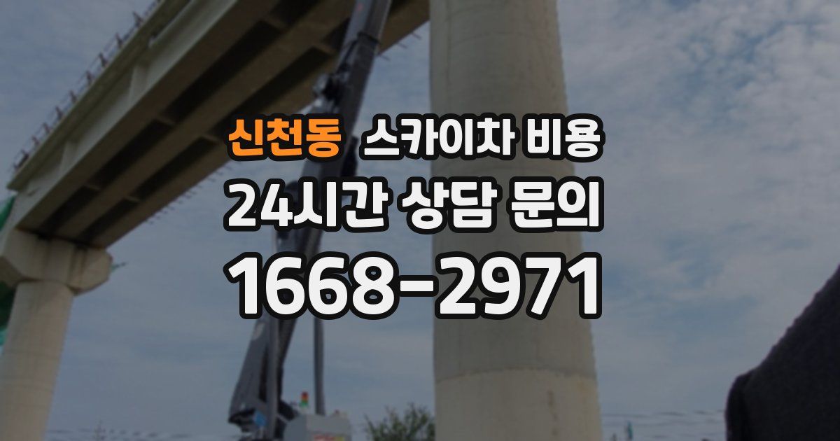 신천동 스카이차 비용