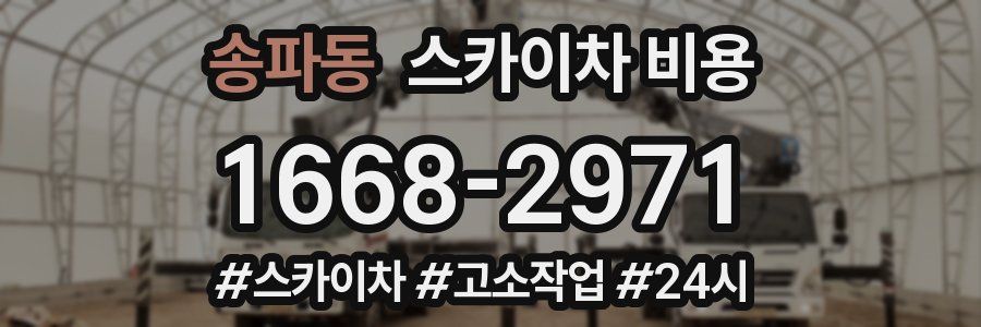 송파동 스카이차 비용