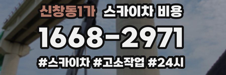 신창동1가 스카이차 비용