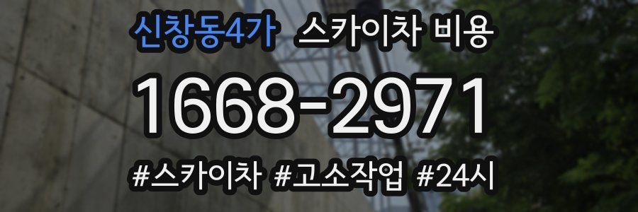 신창동4가 스카이차 비용