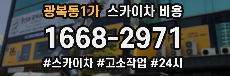 광복동1가 스카이차 비용