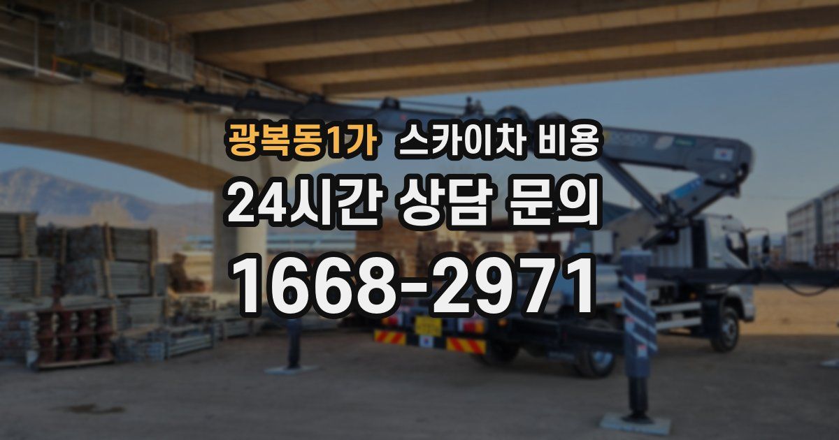 광복동1가 스카이차 비용