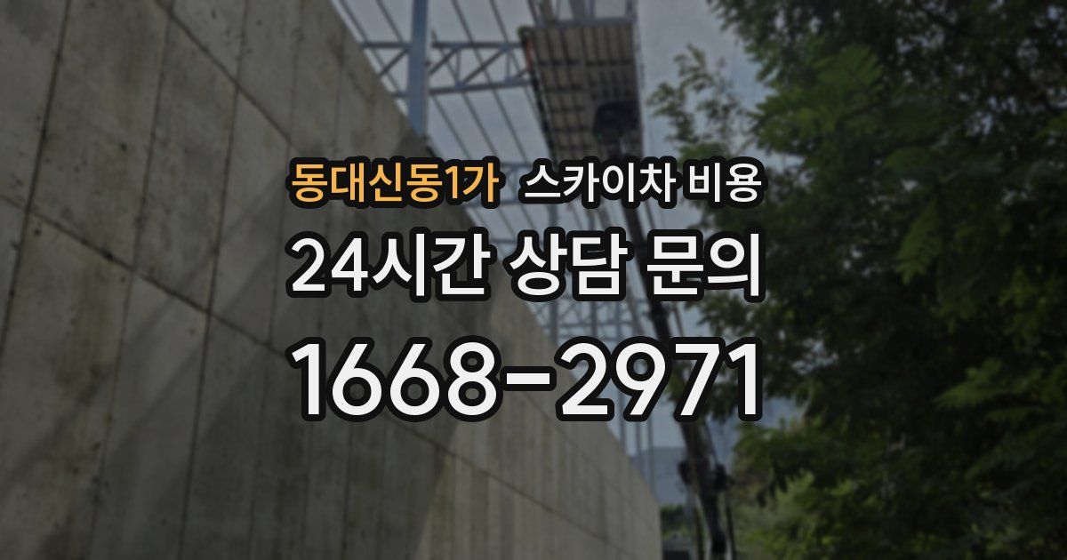 동대신동1가 스카이차 비용