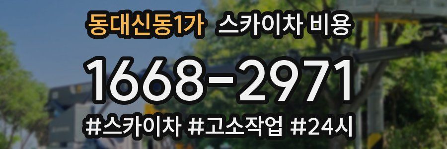 동대신동1가 스카이차 비용