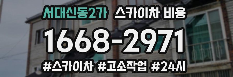 서대신동2가 스카이차 비용