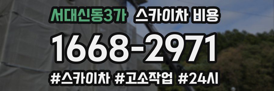 서대신동3가 스카이차 비용