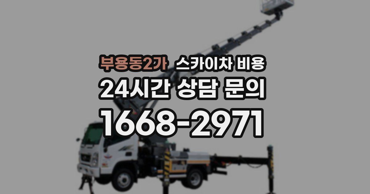 부용동2가 스카이차 비용