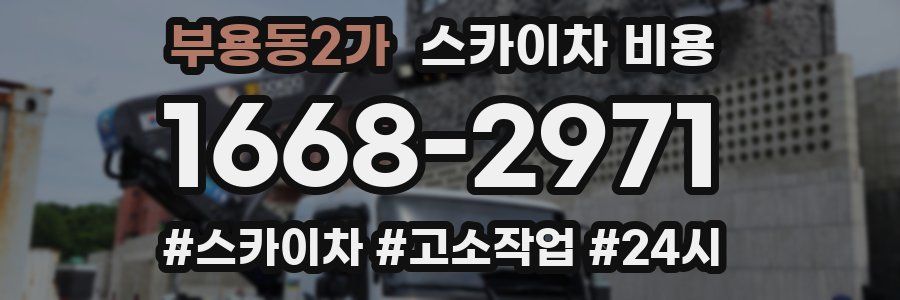 부용동2가 스카이차 비용