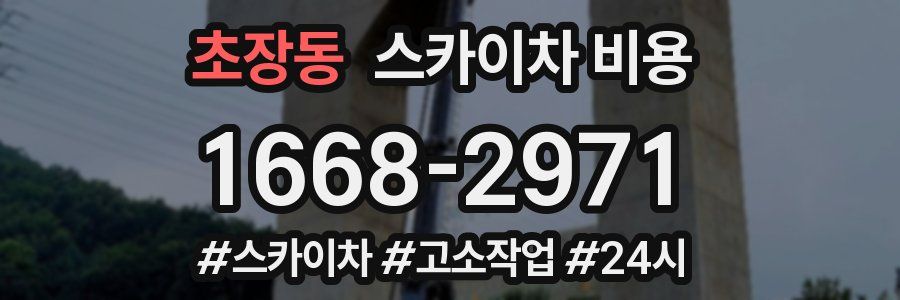 초장동 스카이차 비용