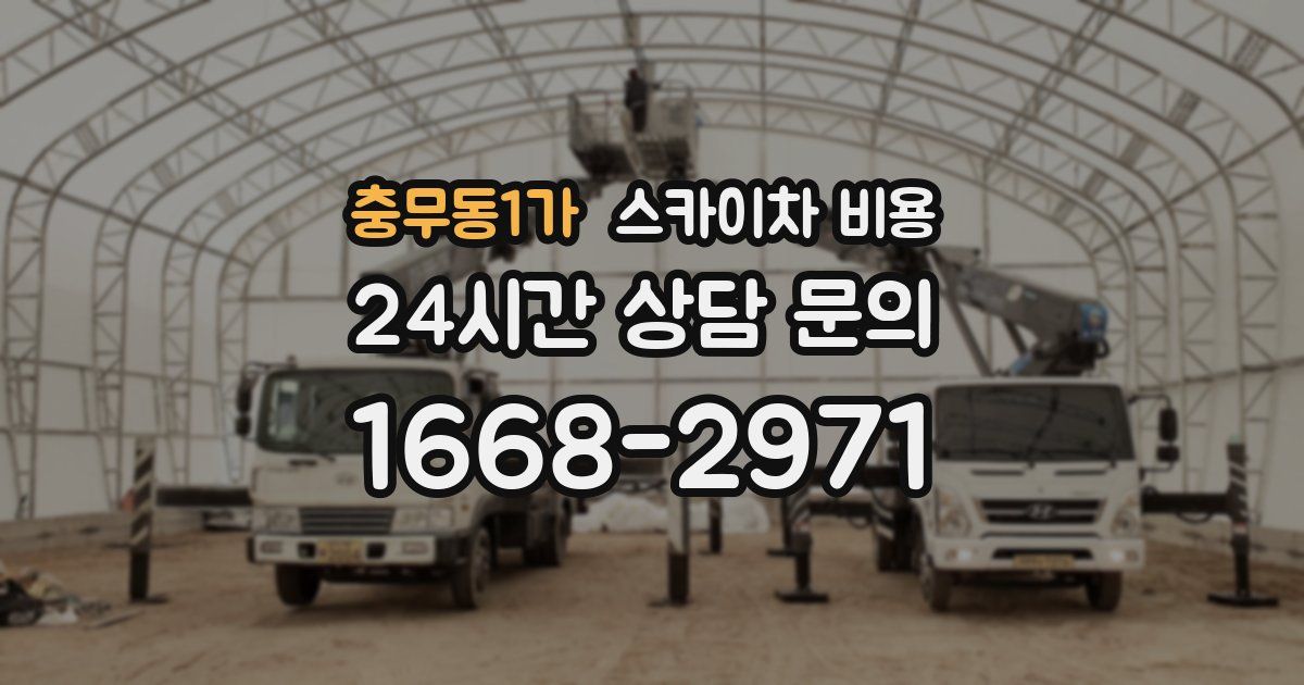 충무동1가 스카이차 비용