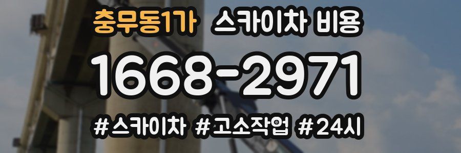 충무동1가 스카이차 비용