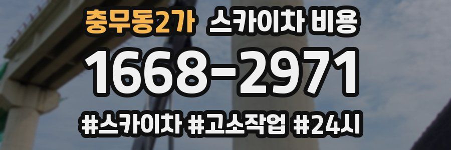 충무동2가 스카이차 비용