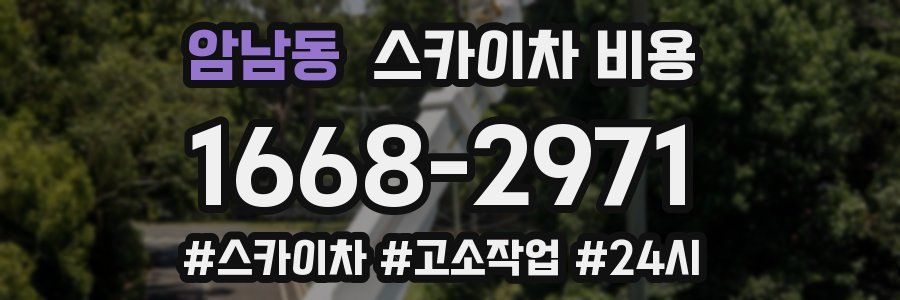 암남동 스카이차 비용