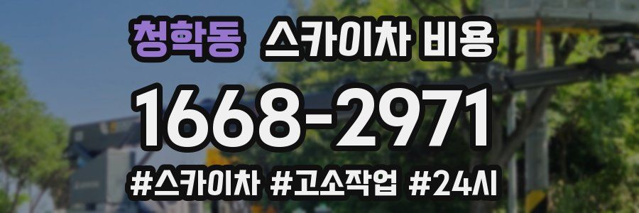 청학동 스카이차 비용