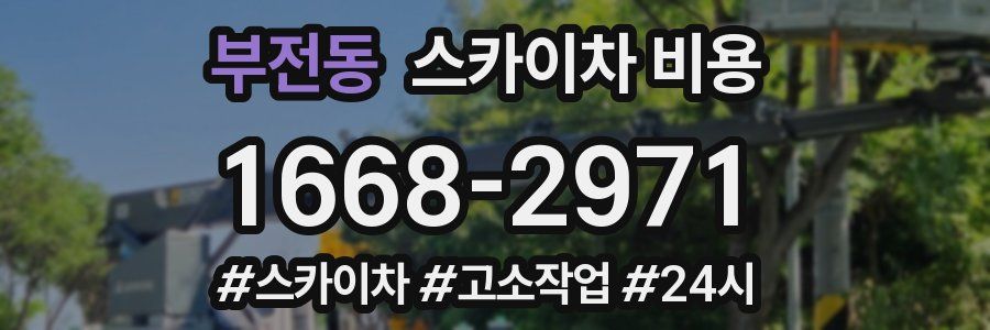 부전동 스카이차 비용