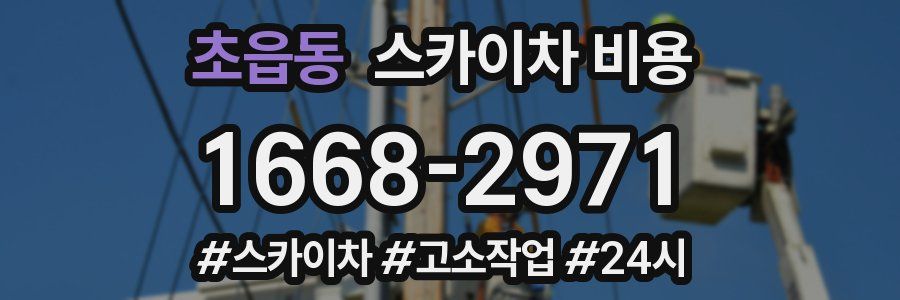 초읍동 스카이차 비용